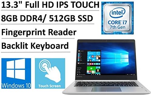 2017 Lenovo Ideapad 710S Plus 13.3" Full HD IPS Touchscreen Premium Business Laptop, Intel Dual-Core i7-7500U up to 3.5GHz, 8GB DDR4, 512GB SSD, Backlit Keyboard, Fingerprint Reader, 802.11ac, Win10
