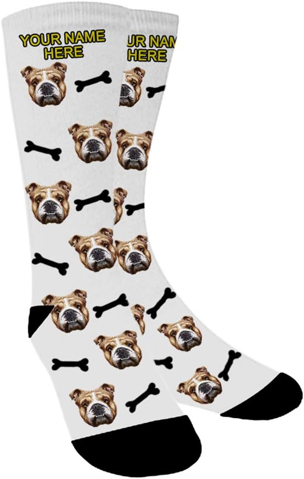 AolunPhoto Socks Personalised Funny Socks With Photo,Custom Face Socks,Put Dog, Cat, Other Pets Face Photo into Socks