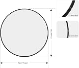 Amazing Tour 50cm Round Mirror Brushed Frame Wall Mounted Bathroom Mirror view 2