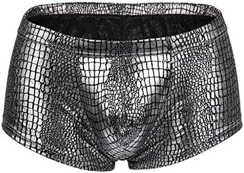 NOMENI Low-Waist Polyester Cool Serpentine U-Shaped Men's Boxers Underwear Mens Sexy Pole Dance Underpant Pants