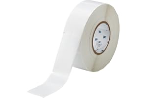 Brady THT-27-427-1 2" Width x 3.75" Height, B-427 Self-Laminating Vinyl, Matte Finish White/Translucent Thermal Transfer Printable Label (1000 per Roll)