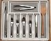PDTXCLS Yasirona TANGDIAABBCC XGATML ARDOUR VAN KD Organizers 8-Slot Expandable Kitchen or Desk Drawer Organizer: Large Adjustable Storage Tray for Silverware, Utensils, Office Supplies and More