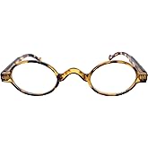 Incredible Bargains The Osbourne Vintage Professor Oval Round Reading Glasses Spring Hinge Readers