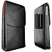 iPhone X Belt Case, Apple iPhone X Case with Belt Clip, Swivel Belt Clip Leather Pouch Cell Phone Holster Holder for iPhone X, Fits iPhone X with Thin Protective Cover on - Black
