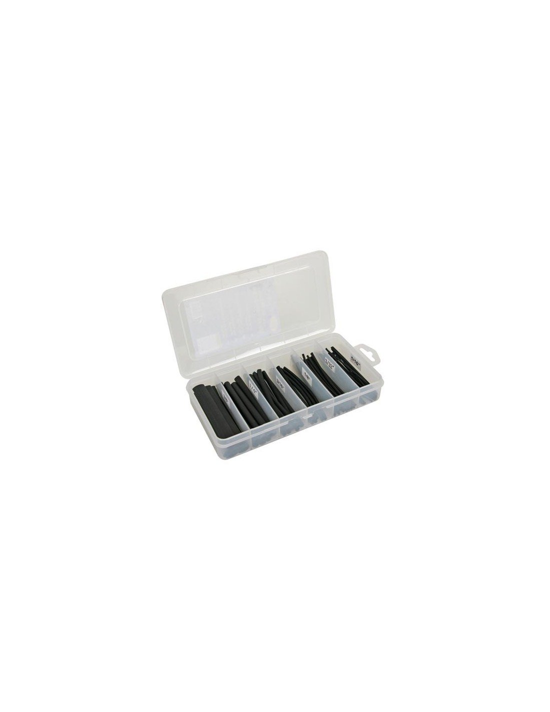 Velleman K/STB2G Heat-Shrinkable Tube Kit 85-Piece, Black, Multi-Colour
