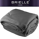 Brielle 100-Percent Modal from Beech Jersey Knitted Comforter, Twin, Graphite