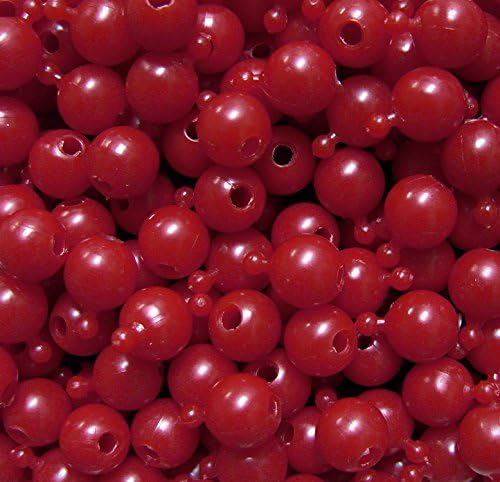 JOLLY STORE CraftsPop Beads, Easy-to-Use Reusable 12 mm Beads for Jewelry Making, Art, Craft Decorations & More, Crafted in The USA, White Pearl, Opaque Red, 144 pcs (Pack of 1)