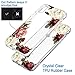 Case Compatible with iPhone Xs, Apple iPhone Xs Max Case Slim Clear Flower TPU Silicone Bumper Cases for iPhone Xr