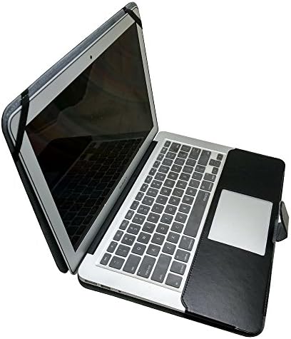 INVESCH Laptop Sleeve Case Cover for Macbook Air 13 Inch(A1466 / A1369) Premium Quality PU Leather Protective Bag Netbook Carrying Protector (Black)