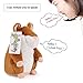 ENTOY Talking Hamster Sound Repeating Animal Toy Talking Plush Toys for Children Brown