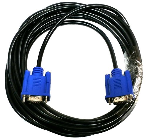 Importer520 HD15 Male to Male VGA Video Cable for TV Computer Monitor (10Ft, Blue Connector)