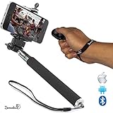 Selfie Stick - 60% OFF SALE TODAY ONLY - Zonabel 3-in-1 Black Monopod with Bluetooth Remote - Best Selfie Sticks Designed for iPhone 5, 6, 6 Plus, Samsung S5, S6 or Any Android and GoPro Compatible - Better Value than Flexion, iExplore & Mpow - Take the Perfect Selfie - 100% Satisfaction Guaranteed