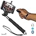 Zonabel Selfie Stick - Extendable Monopod with Bluetooth Remote - iPhone 6s, 6 Plus, 5s, Samsung S5 & Androids - Black