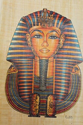 iRSE Art Egyptian Genuine Papyrus, Ancient Egypt paper, hand made wall paper, artistic drawing, archaeologist picture image, Best Christmas Gift (Shape22)