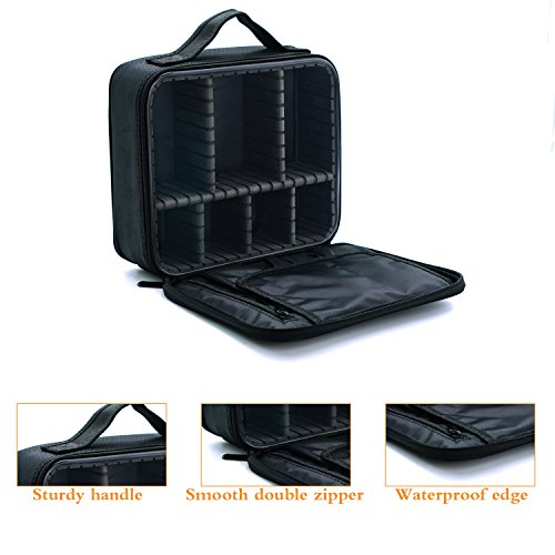 image for Relavel Cosmetic Travel Bag Makeup Train Case Makeup Bag Organizer Mak