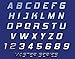 Boat & Jetski Registration Numbers - Domed/raised Decal (16 Pcs) Plain Chrome / Master Series Font Style