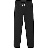 DANI CHINS Boy Cotton Fleece Sweatpants Active Pull On Jogger Pants with Drawstring Pockets