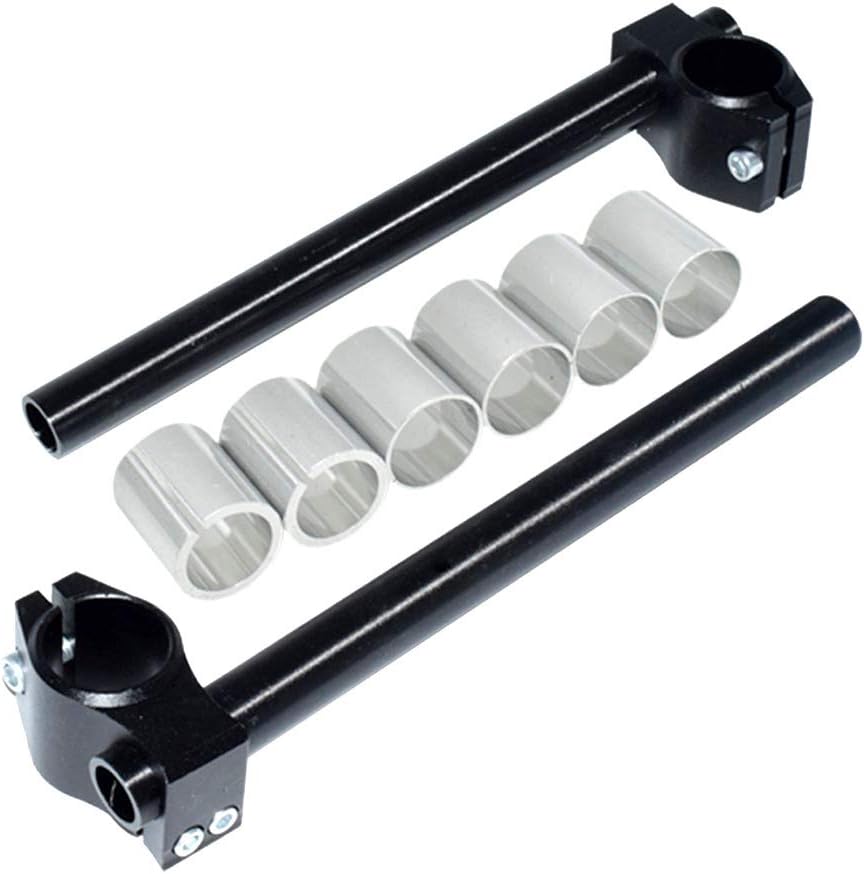 Motorcycle CNC Cafe Racer Handlebar Racing Adjustable Φ24-31MM Clip On Fork Handle Bar Replacement