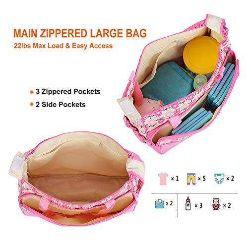 5PCS Diaper Bag Tote Set - Baby Bags for Mom