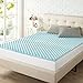 ZINUS 1.5 Inch Swirl Gel Cooling Memory Foam Mattress Topper, Cooling Airflow Design, CertiPUR-US Certified, King