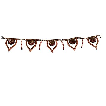 Buy Sanskritihandicraft Decorative Wooden Red Color Door Hanging