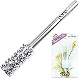 Pana 3/32" Safety Nail Carbide Bit - Silver Small Barrel Head (Grit: 4 Extra Coarse - XXXXC) for Electric Dremel Drill Machine