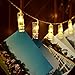 qnprt 32 LED Photo Hanging Clips String Light(12 Ft, Battery Powered, Warm White) Indoor/Outdoor String Wall Decoration Christmas Light for Hanging Photos Paintings Pictures Card and Memos