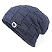 Bodvera Winter Knit Wool Warm Hat Thick Soft Stretch Slouchy Beanie Skully Cap
