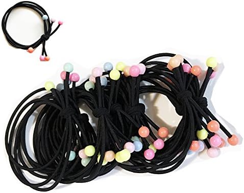 Leadge Hair Ties Ponytail Holder No-damage Elastics Hair Rubber Band(20 PCS)