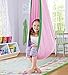 HearthSong HugglePod Original Indoor or Outdoor Kids' Canvas Hanging Chair with Cushion, 55