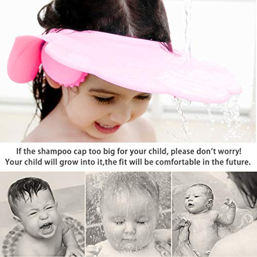 Maveek Baby Bathroom Safety Visor Caps Child Shower Cap，Adjustable