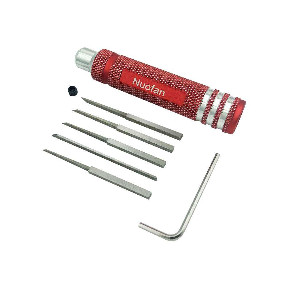 Prime Model Scriber Gundam Resin Carved Scribe Line Hobby Cutting Tool Chisel 5 Blades 0.2/0.4/0.6/0.8/1.0mm