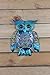 LIFFY Metal Owl Wall Decor - Outdoor Wall Art - Glass Hanging Garden Owl Decor for Patio, Porch or Door, Owl Gifts for Women