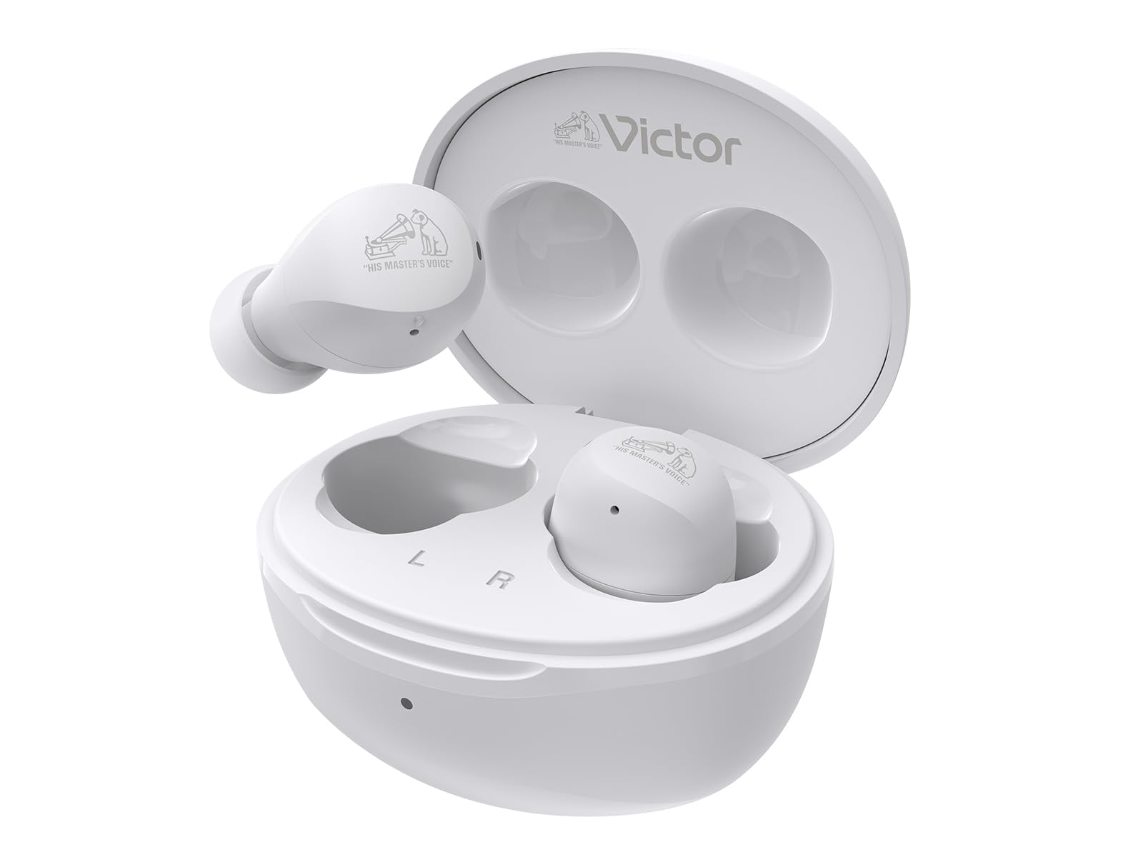 JVCケンウッド Victor HA-A6T-W ワイヤレスイヤホン Bluetooth Ver.5.4 合計23時間再生 マイク付き 小型 軽量 防水 ホワイト HA-A6T商品画像