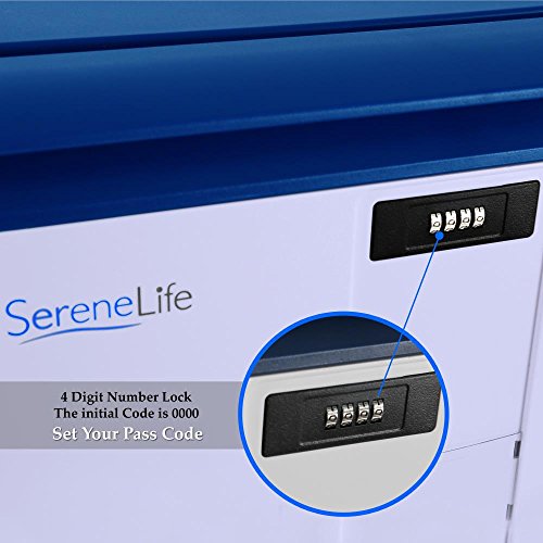 21 Gallon Locking Storage Container - Tough Durable Plastic Household Organizer with Lid, and Security Combination Lock - Large Capacity Stackable Storage Bin Tote Deck Box - SereneLife - Thumbnail 2