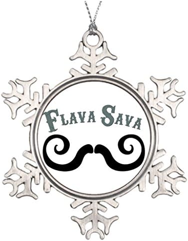 Xixitly Ideas For Decorating Christmas Trees Flava Sava mustache pin Funny Mustaches Large Snowflake Ornaments