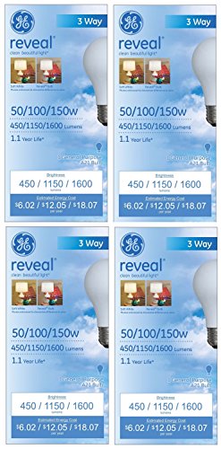 Ge lighting 97785 50/100/150-watt a21 3-way reveal ligh…