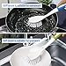 Amazer Kitchen Scrub Brush, One Soft Bristles and One Stiff Bristles for Dishes Pot Pan Cast Iron Skillet, Comfortable Grip Dish Brushes Sink Brushes with Scraper Tip Bristles, 2-Pack