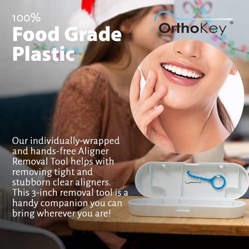 OrthoKey Clear Aligner Removal Tool for Teeth — Invisalign Remover