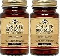 Solgar Folate 800 Mcg (As Metafolin) 100 Tablets (2 Pack)