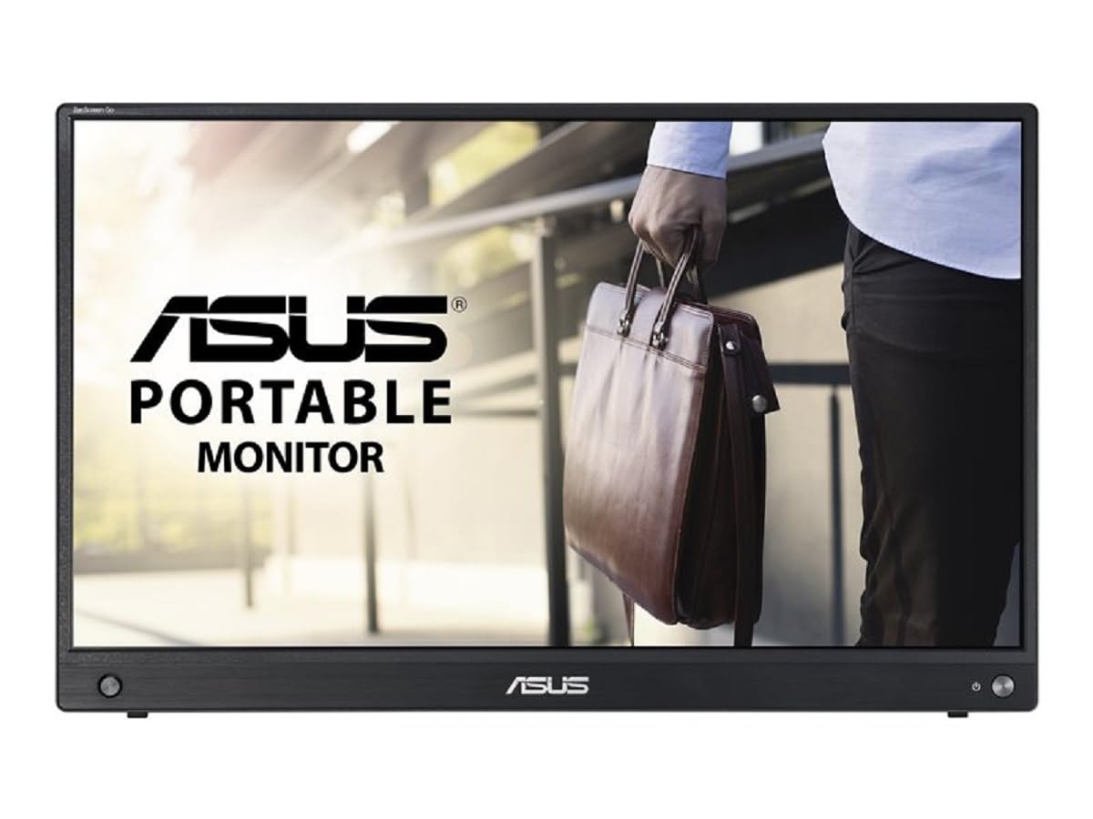 ASUS ZenScreen Go MB16AWP Wireless Portable Monitor- 15.6 inch, Wireless mirroring, IPS, USB Type-C, mini HDMI, Built-in battery, Flicker Free, Blue Light Filter, Anti-glare surface, Tripod socket