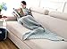 CASOFU Mermaid Tail Blanket Crochet Mermaid Blanket for Adult, All Seasons Warm and Soft Sleeping Blanket.