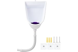 HBGOTL Large Simple Urinals for Men, Plastic Urinals, Waterless Urinals, Urine Diverter with 1 Urinal Screens