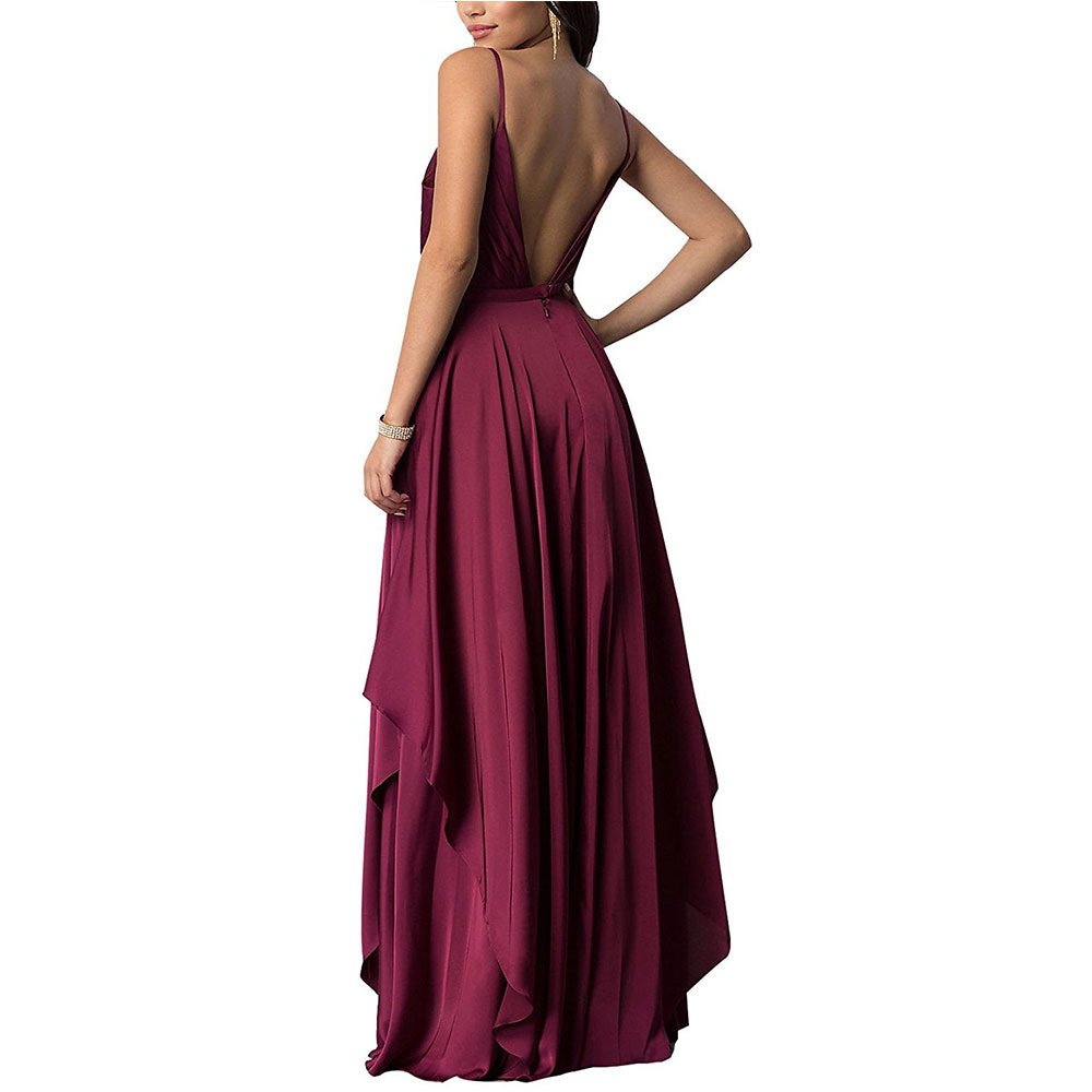 Rieshaneea Womens Evening Dresses Long VNeck Prom Formal Gown