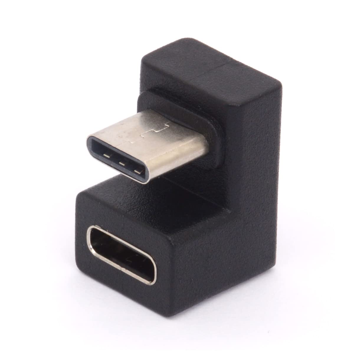 HTGuoji USB C U-Shape Adapter, 180 Degree USB 3.1 Type C Male to Female Converter, 4K60Hz, 10Gbps, For Laptop, Tablet, Mobile Phone & More