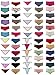 Sexy Basics Women's 12 Pack Medley of Boyshorts, Bikini, Hipster, Thongs & Full Cut Briefs (Large / 7, 12 Pack - Grab Bag Variety Styles & Colors)