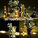 LRCXL Moon Lights Outside, 20 Micro LEDs 6.5 Ft (2m) Silver Wire Battery Operated Starry String Lights for Graduation Party Favors Rustic Wedding Centerpiece or Table Decorations,12 Pack(WarmWhite)