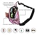Holographic Fanny Pack for Women Men, Water Resistant Crossbody Waist Bag Pack with Multi-Pockets Adjustable Belts, Cute Bum Belt Bag for Travel Walking Running Hiking Cycling (Holographic Pink)