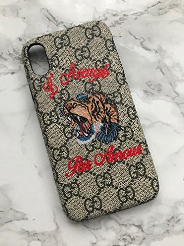 Quality Case UK - Apple iPhone X 10 Faux Leather Designer Cases - Multiple Designs (GG 2)