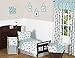 Fitted Crib Sheet for Turquoise Blue and Gray Earth and Sky Baby/Toddler Bedding - Arrows Print